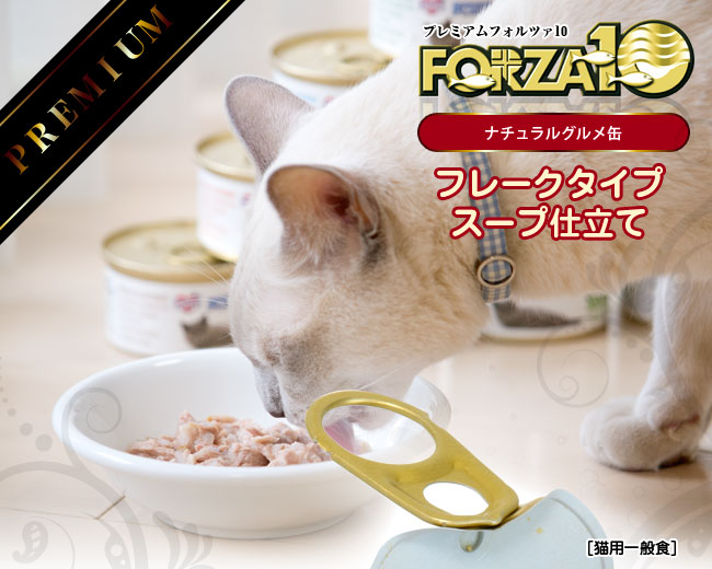 フォルツァ10 キャット ナチュラルグルメ缶 チキンとマグロとチーズ 75g 5753 ポイント10倍 プレミアムフォルツァ10 猫 専門店ゴロにゃん 公式通販サイト 猫の首輪 猫用品 フード