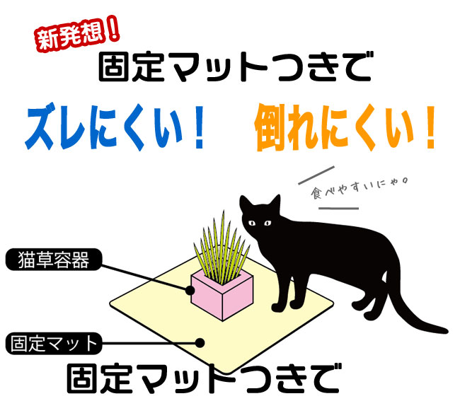 ネコちゃんの新鮮野菜レストラン 2p 猫草栽培セット ねこ草 燕麦 エン麦 サプリ ミルク 猫草 猫 専門店ゴロにゃん 公式通販サイト 猫の首輪 猫用品 フード