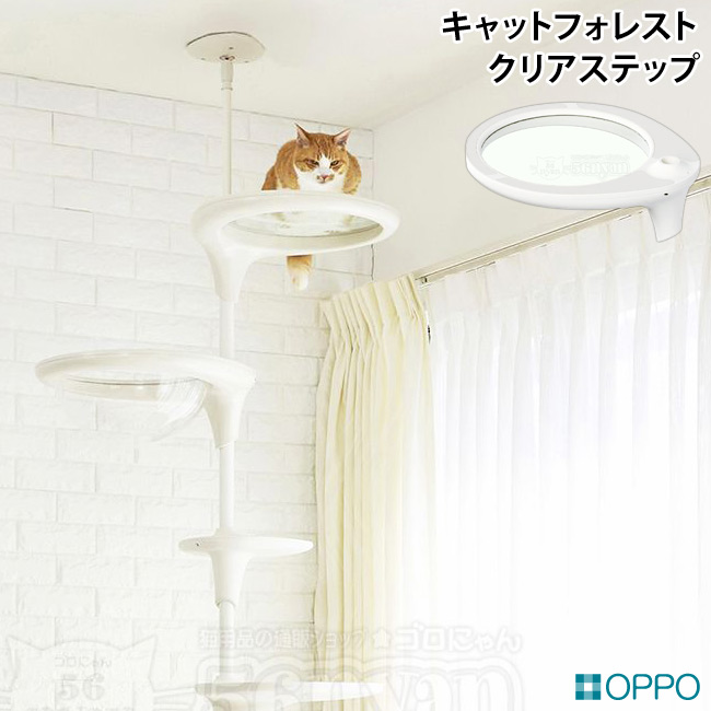 OPPO ClearShelf クリアシェルフ ホワイト (07659) キャットフォレスト