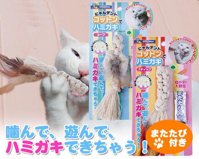 キャティーマン にゃんデント コットンでハミガキ 猫用 歯みがき