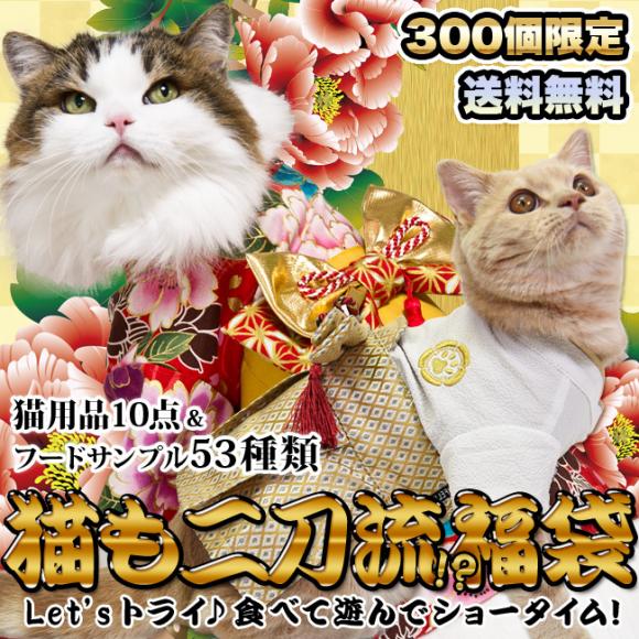 Let ｓトライ 食べて遊んでショータイム 猫も二刀流 福袋22 ゴロにゃん福袋 猫用品10点 フードサンプル53種類入り 送料無料 同梱不可 イベント 猫専門店ゴロにゃん 公式通販サイト 猫の首輪 猫用品 フード